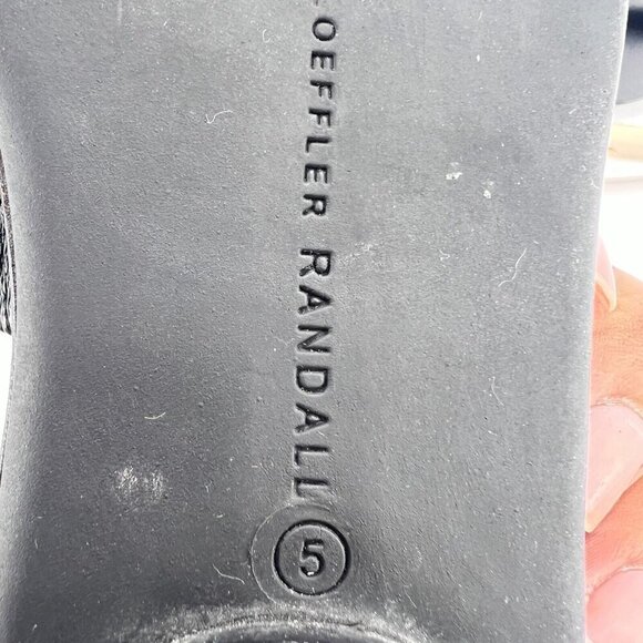 Loeffler Randall Women Size 5 Black Leather Slide Slip On Comfort Flat Sandal - Picture 10 of 11